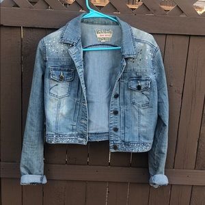 Denim Embellished Jacket